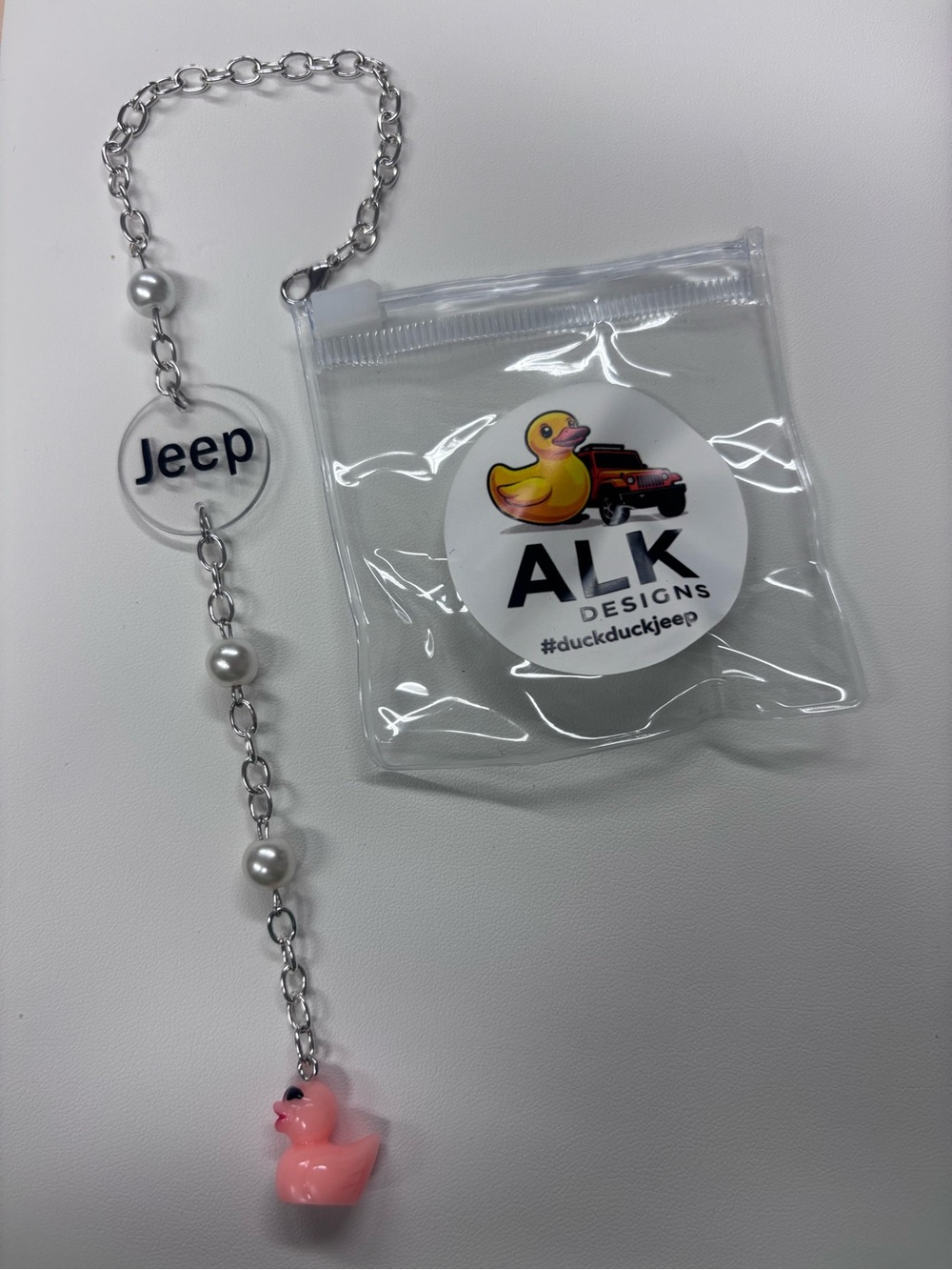 Jeep rearview mirror charm